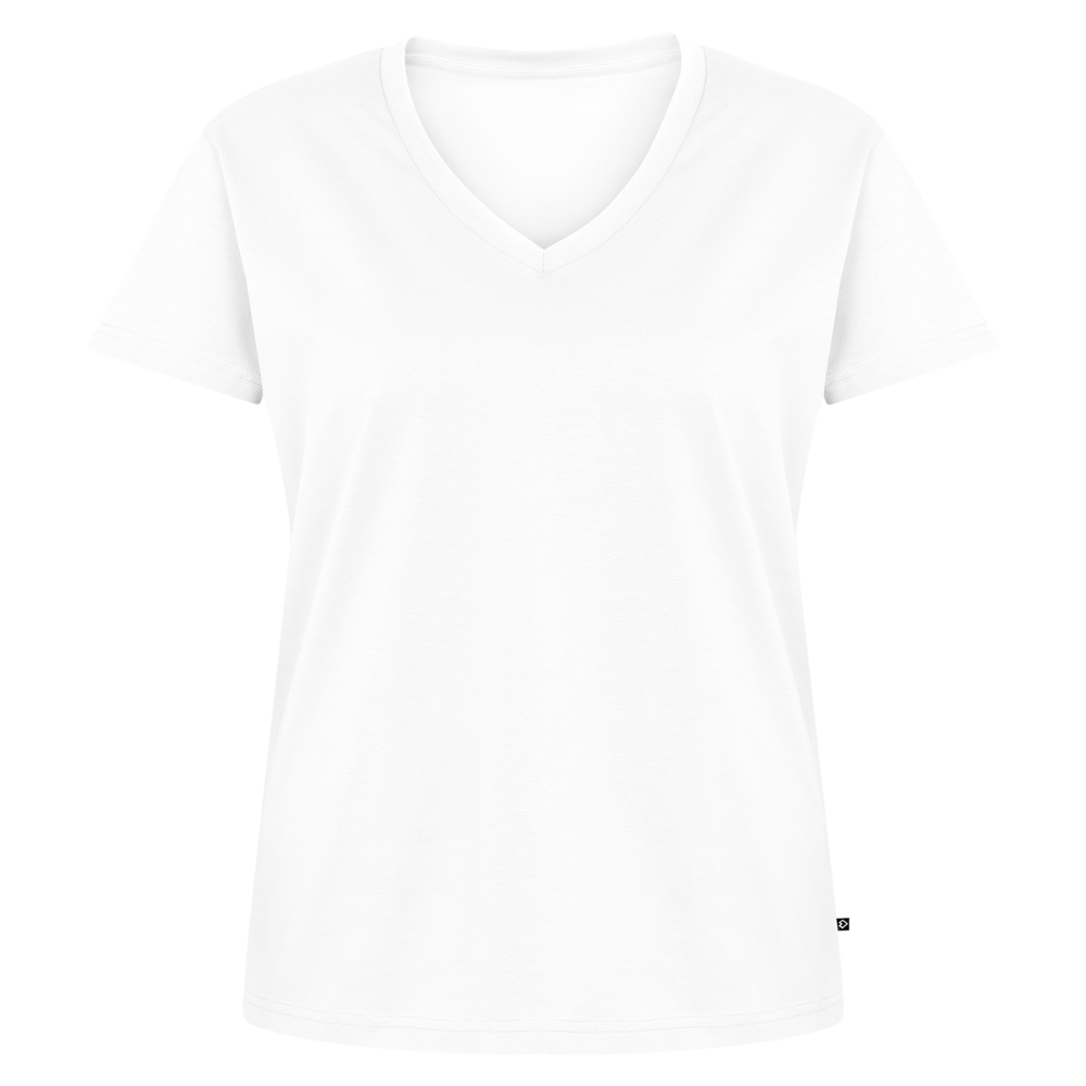 Vrouwen bio T-shirt met V-hals van Stanley & Stella - wit