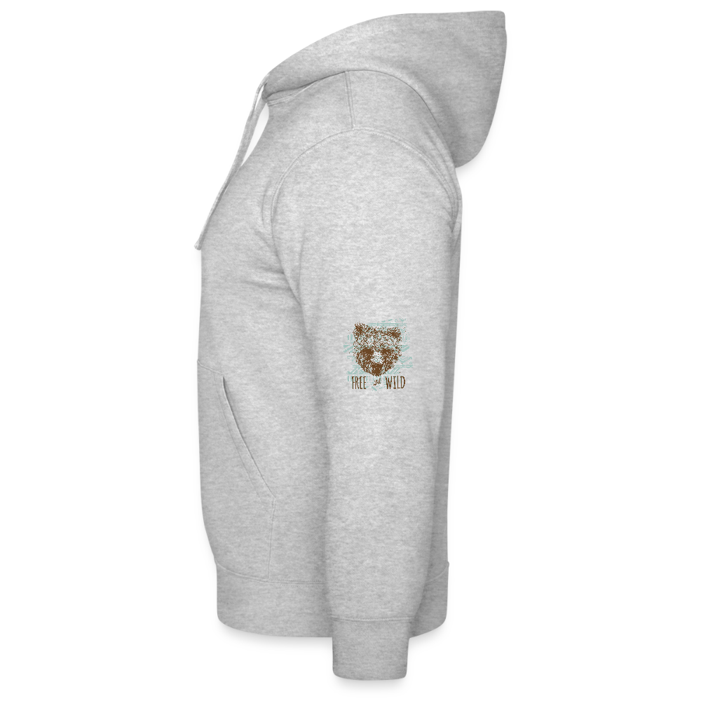 Mannenhoodie van Russell - grijs gemêleerd