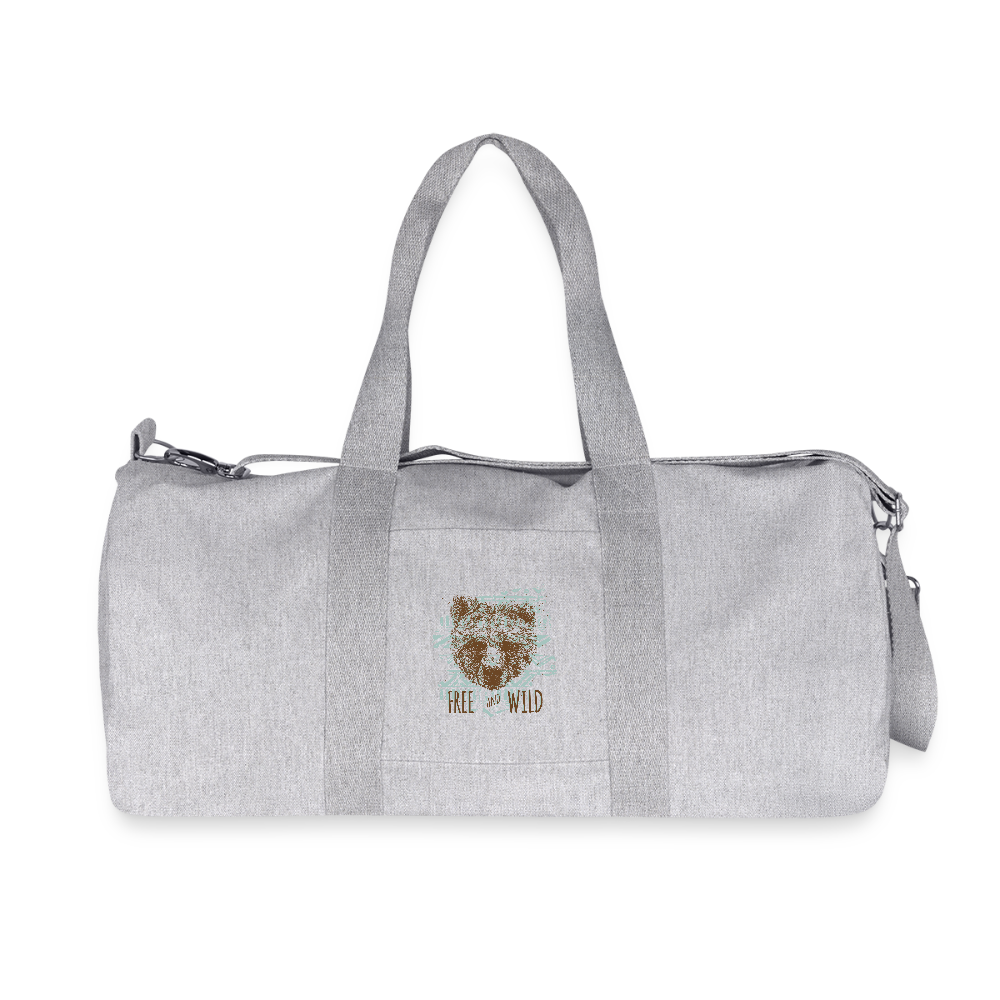 Stanley/Stella gerecyclede canvas sporttas - grijs gemêleerd