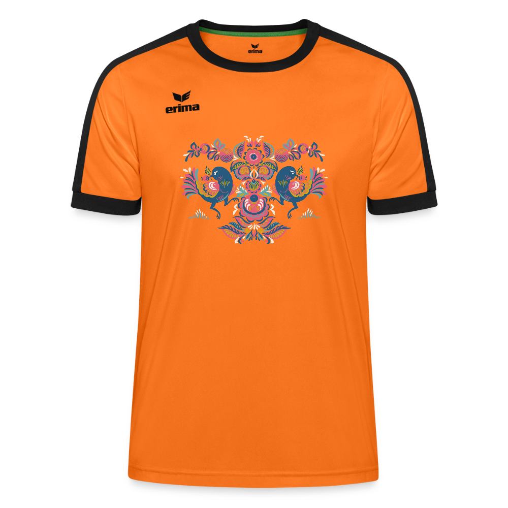 Erima Uniseks Retro Star shirt - oranje/zwart