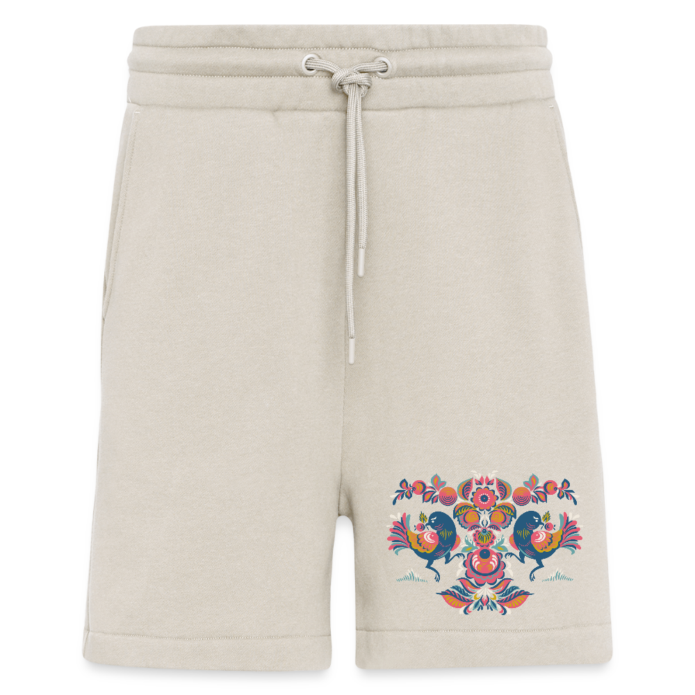 Organic relaxed shorts made in EU - WARM CLAY