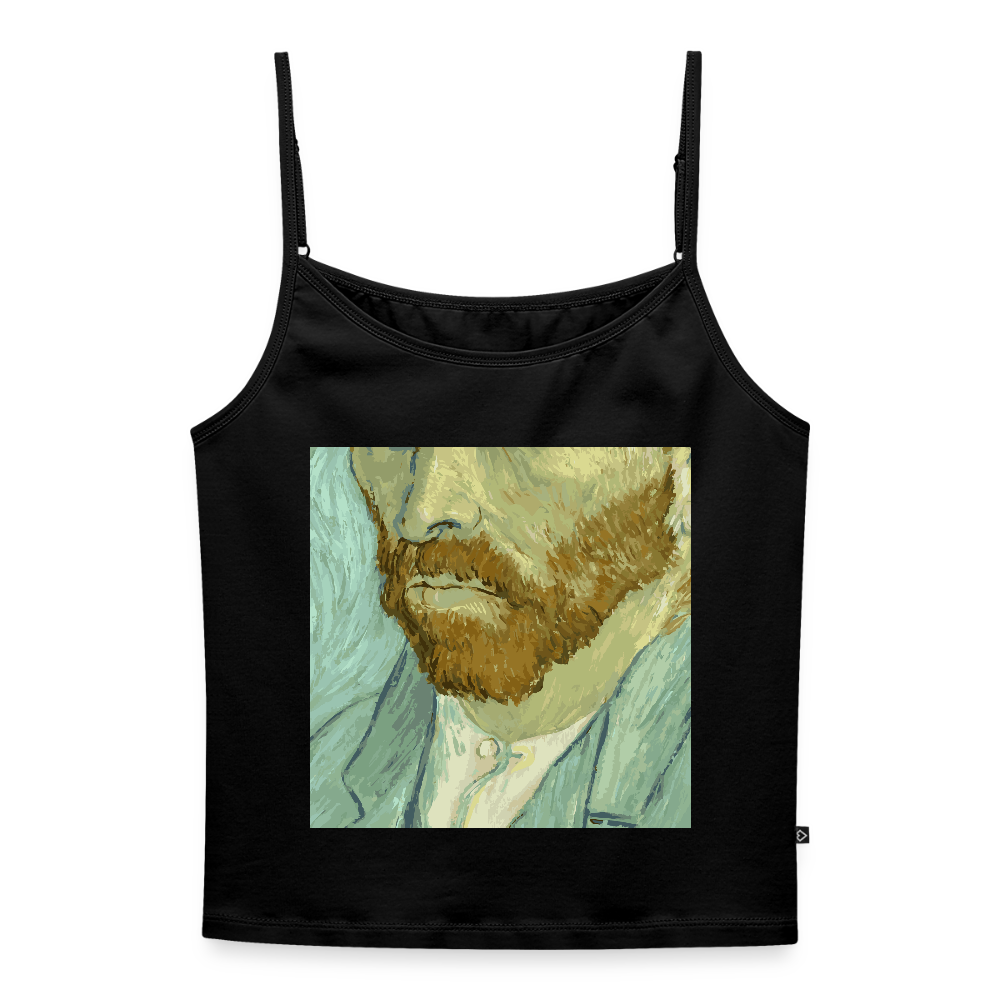 Vrouwen spaghetti-tanktop - zwart