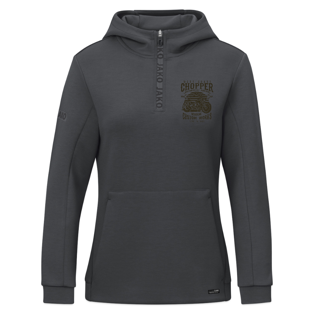 JAKO Vrouwen ziphoodie Pro Casual - grafietgrijs