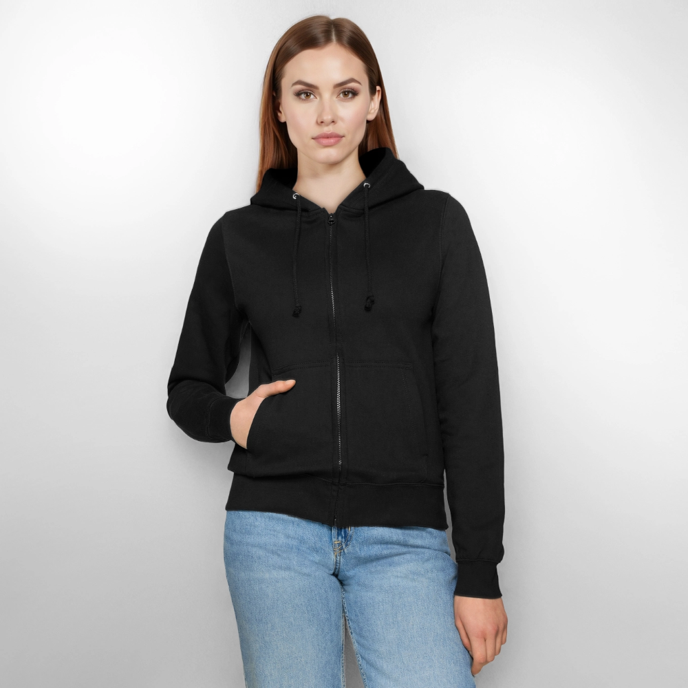 Vrouwen ziphoodie - zwart