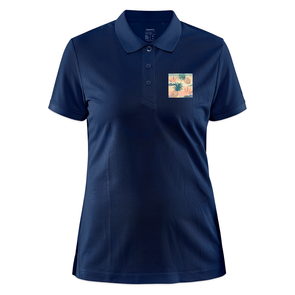 CRAFT Core Unify damespolo - navy gemêleerd
