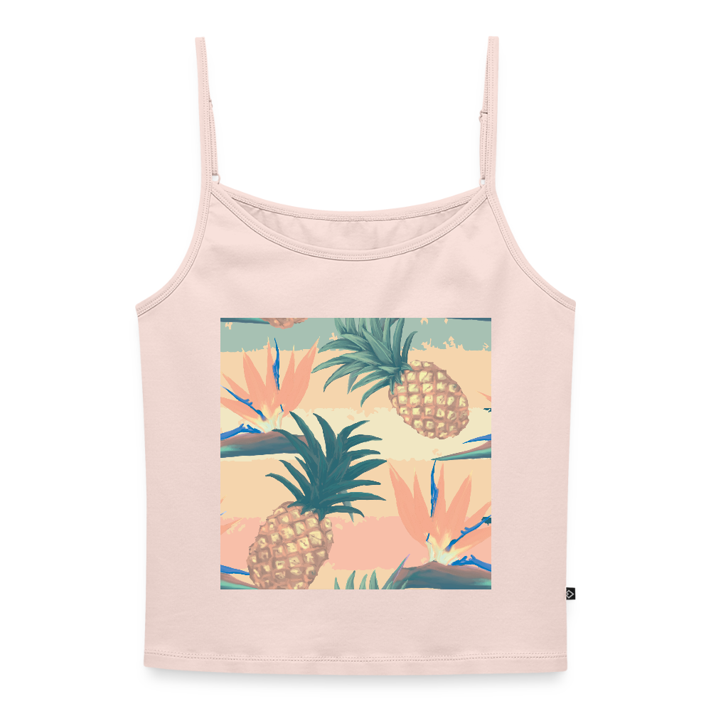 Vrouwen spaghetti-tanktop - poederroze