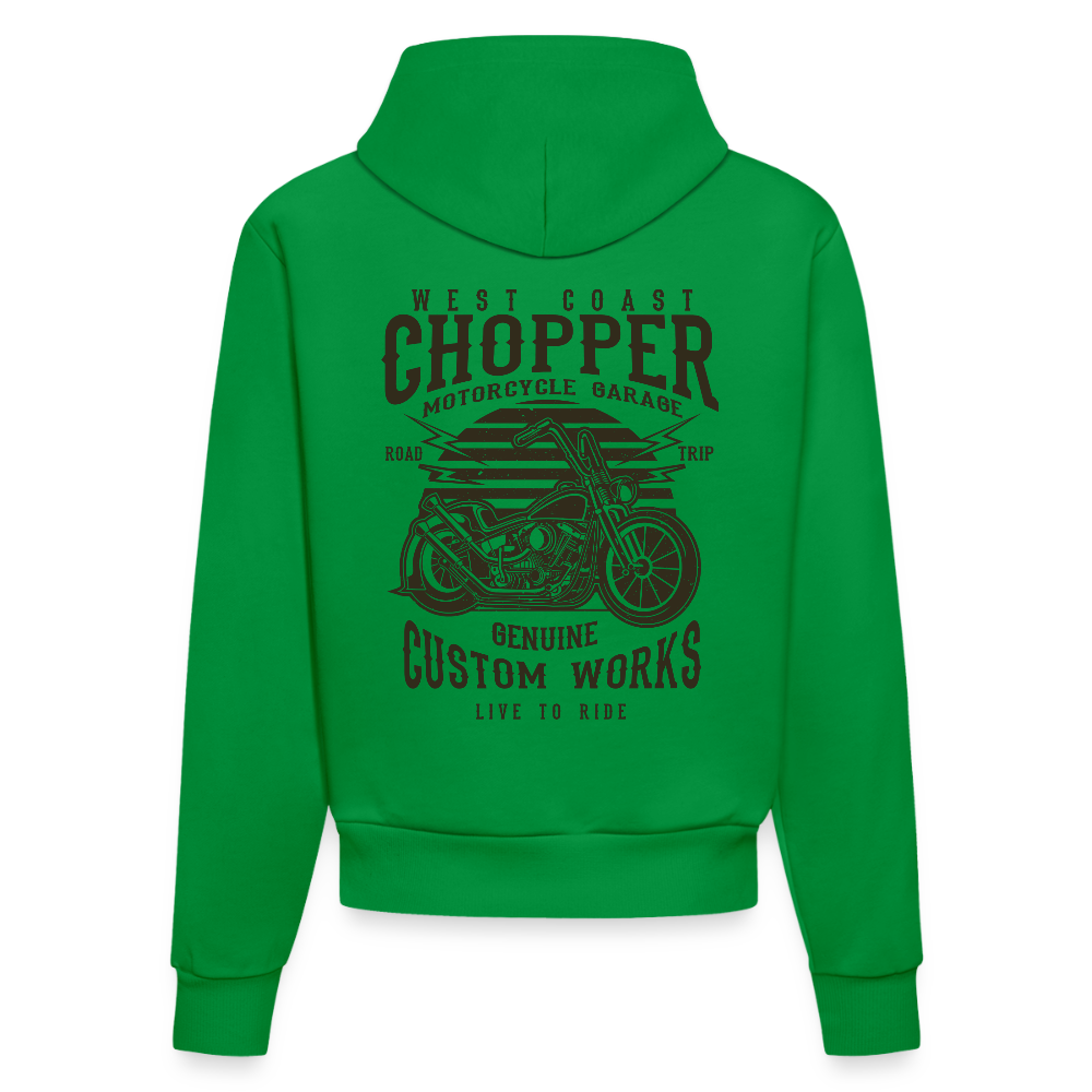 Organic fitted hoodie made in EU - City Green