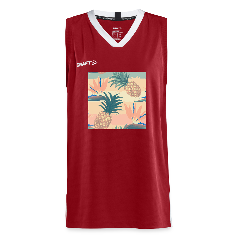 CRAFT Progress teenager basketbalshirt - donkerrood