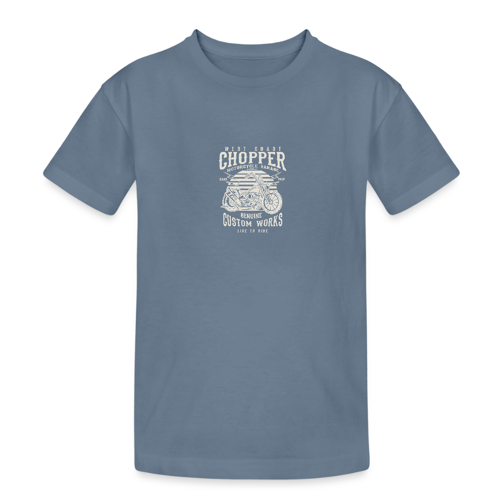 Kinderen Heavy Cotton T-shirt - blauwgrijs