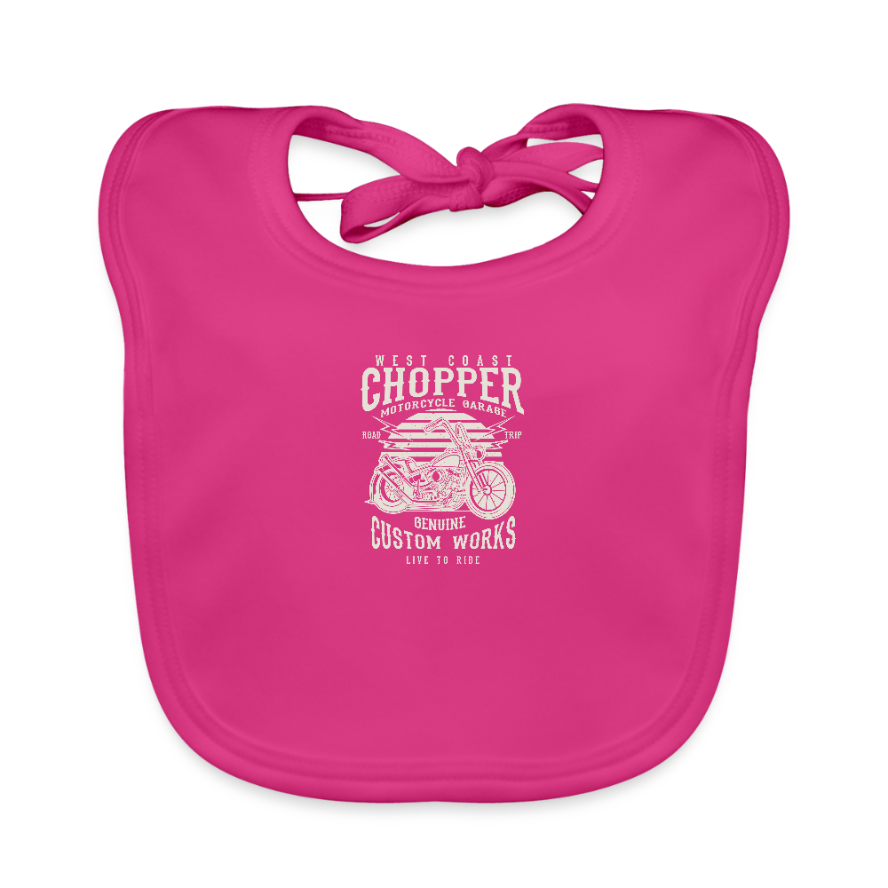 Bio-slabbetje voor baby's - fuchsia