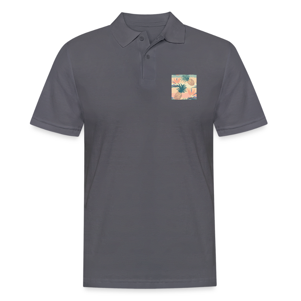 Mannen poloshirt - houtskool