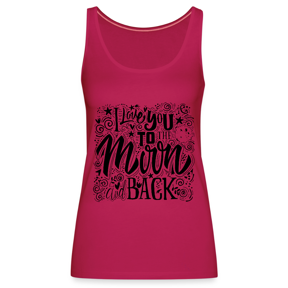 Vrouwen Premium tank top - donker roze