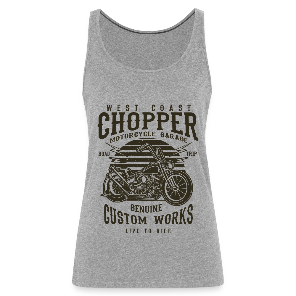 Vrouwen Premium tank top - grijs gemêleerd