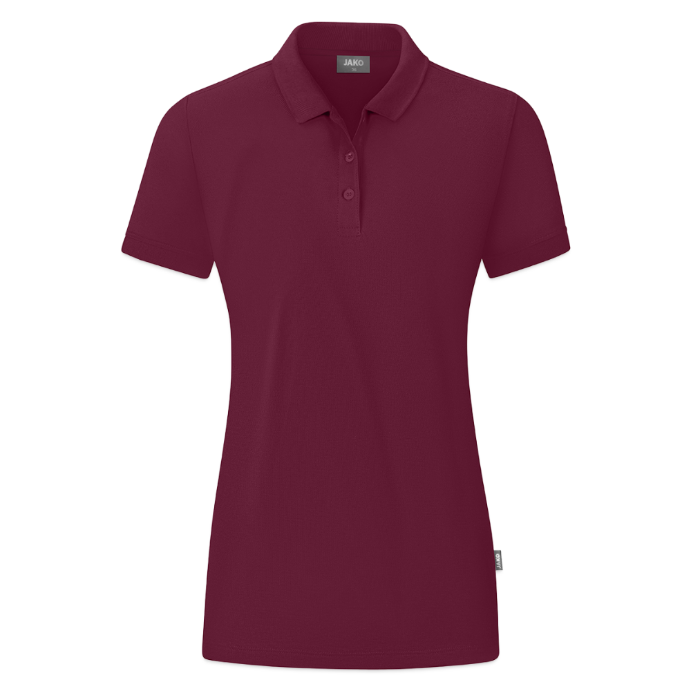 JAKO Vrouwen polo Organic - wijnrood