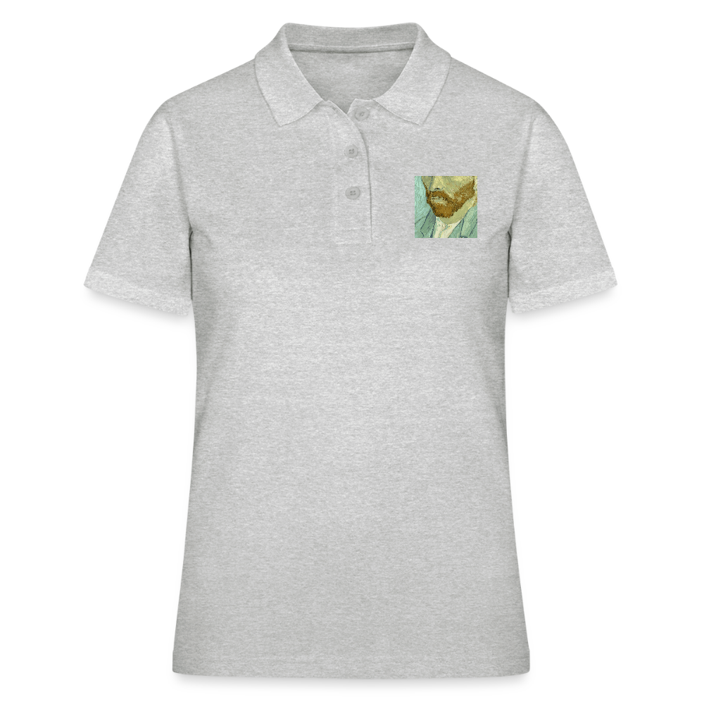 Women's Polo Shirt - grijs gemêleerd
