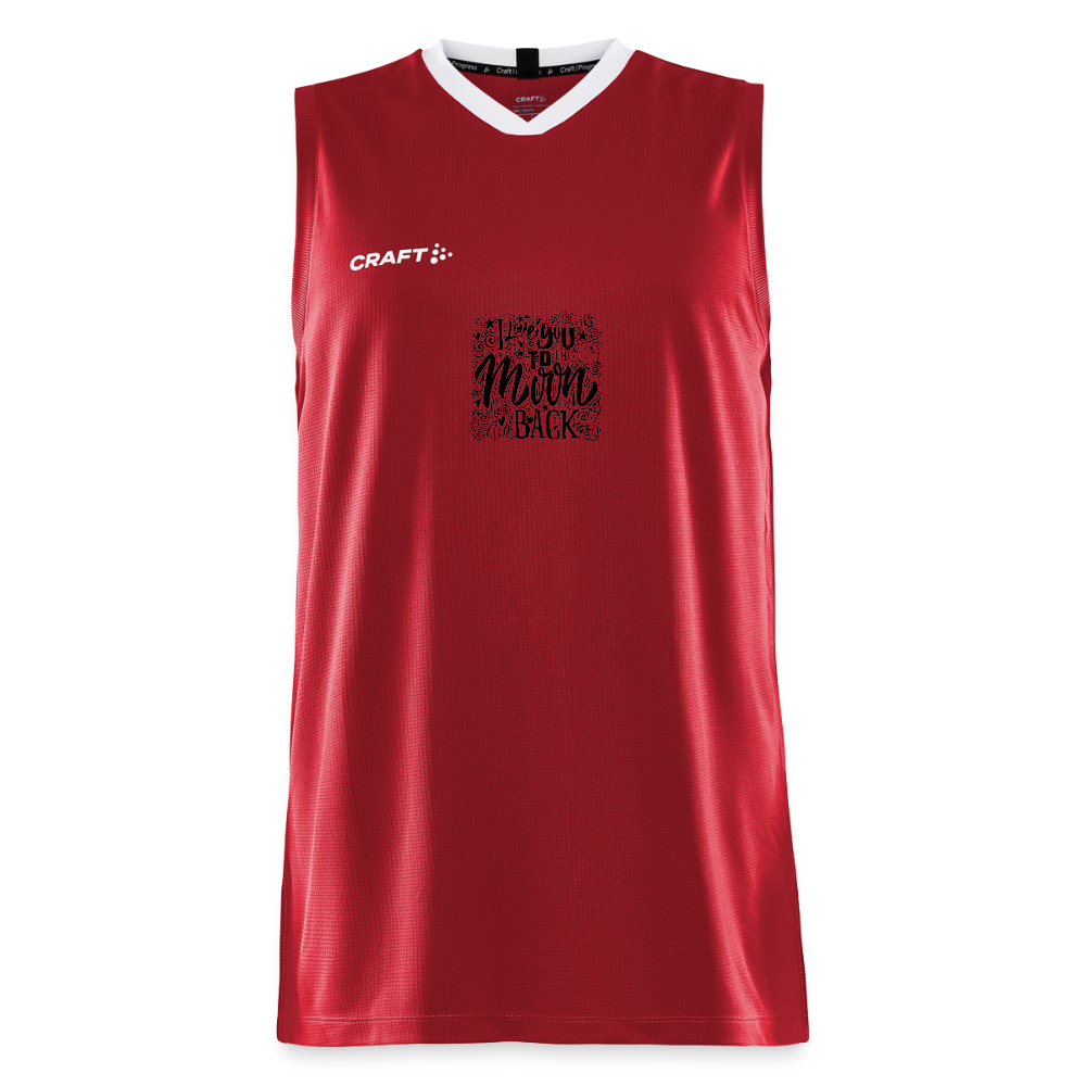 CRAFT Progress mannen basketbalshirt - donkerrood