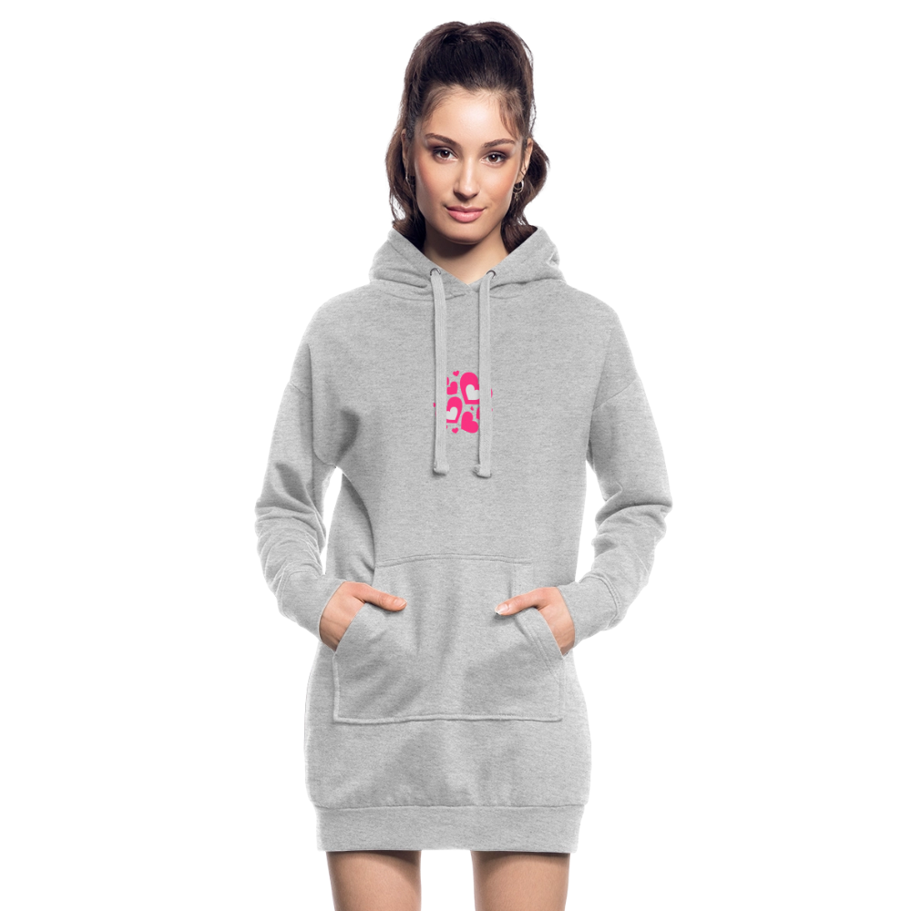 Hoodiejurk - grijs gemêleerd