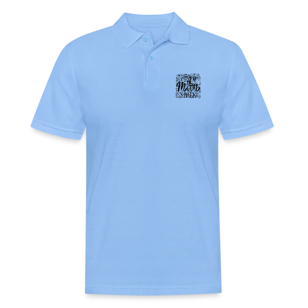 Mannen poloshirt - hemelsblauw