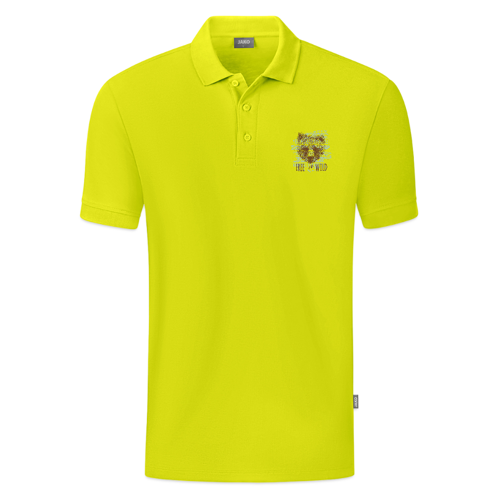 JAKO Mannen Polo Organic - limegroen