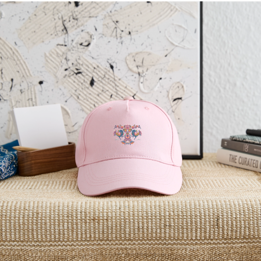 Bio kinder basecap - lichtroze