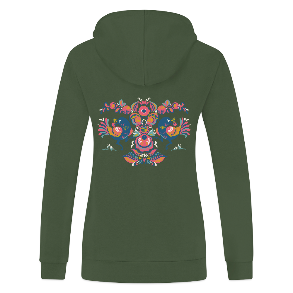 JAKO Vrouwen ziphoodie Organic - dennengroen