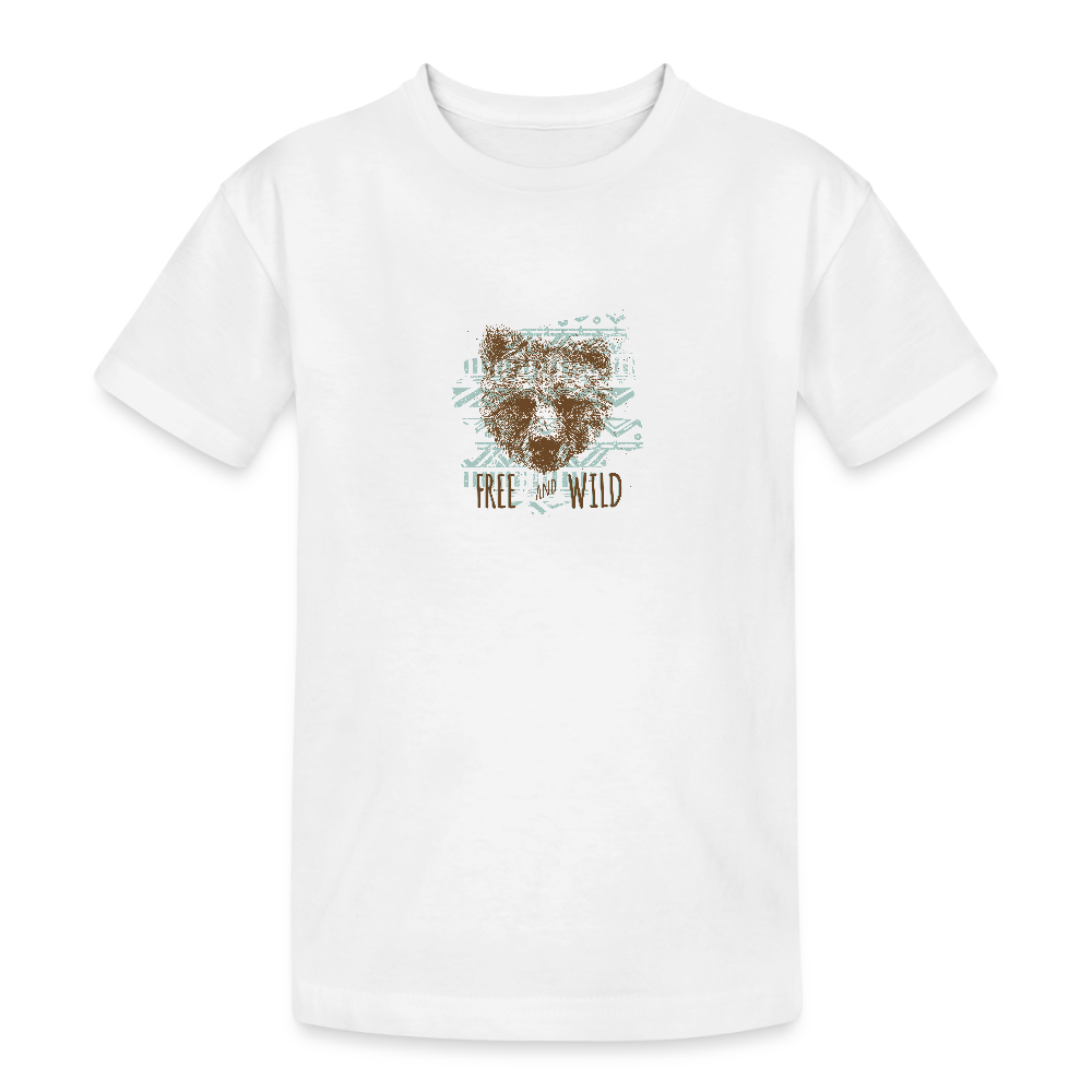 Kinderen Heavy Cotton T-shirt - wit