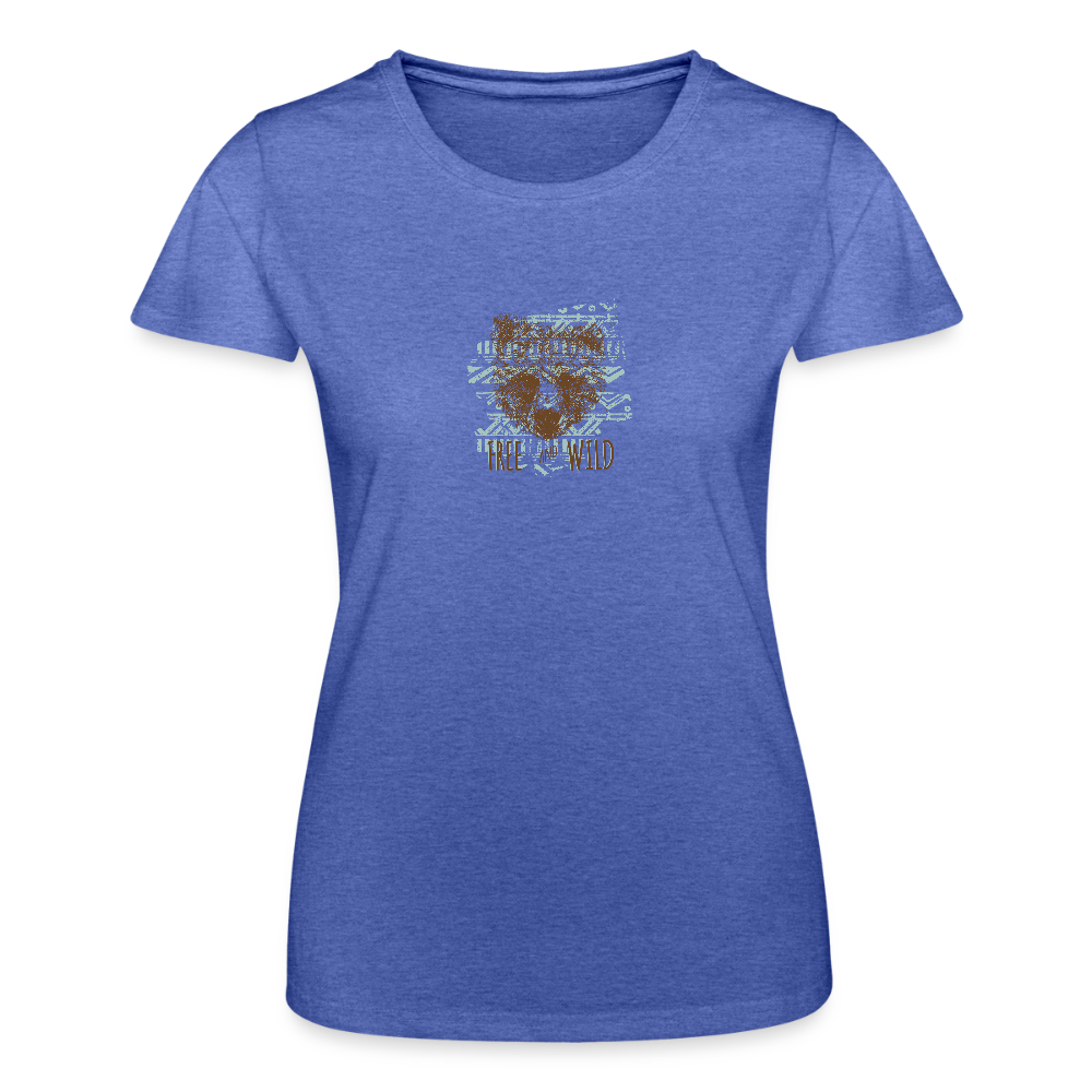 Vrouwen T-shirt van Fruit of the Loom - blauw gemêleerd