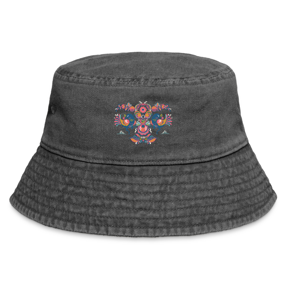 Vintage vissershoed - vintage zwart
