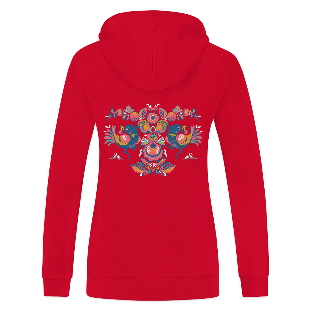 JAKO Vrouwen ziphoodie Organic - rood