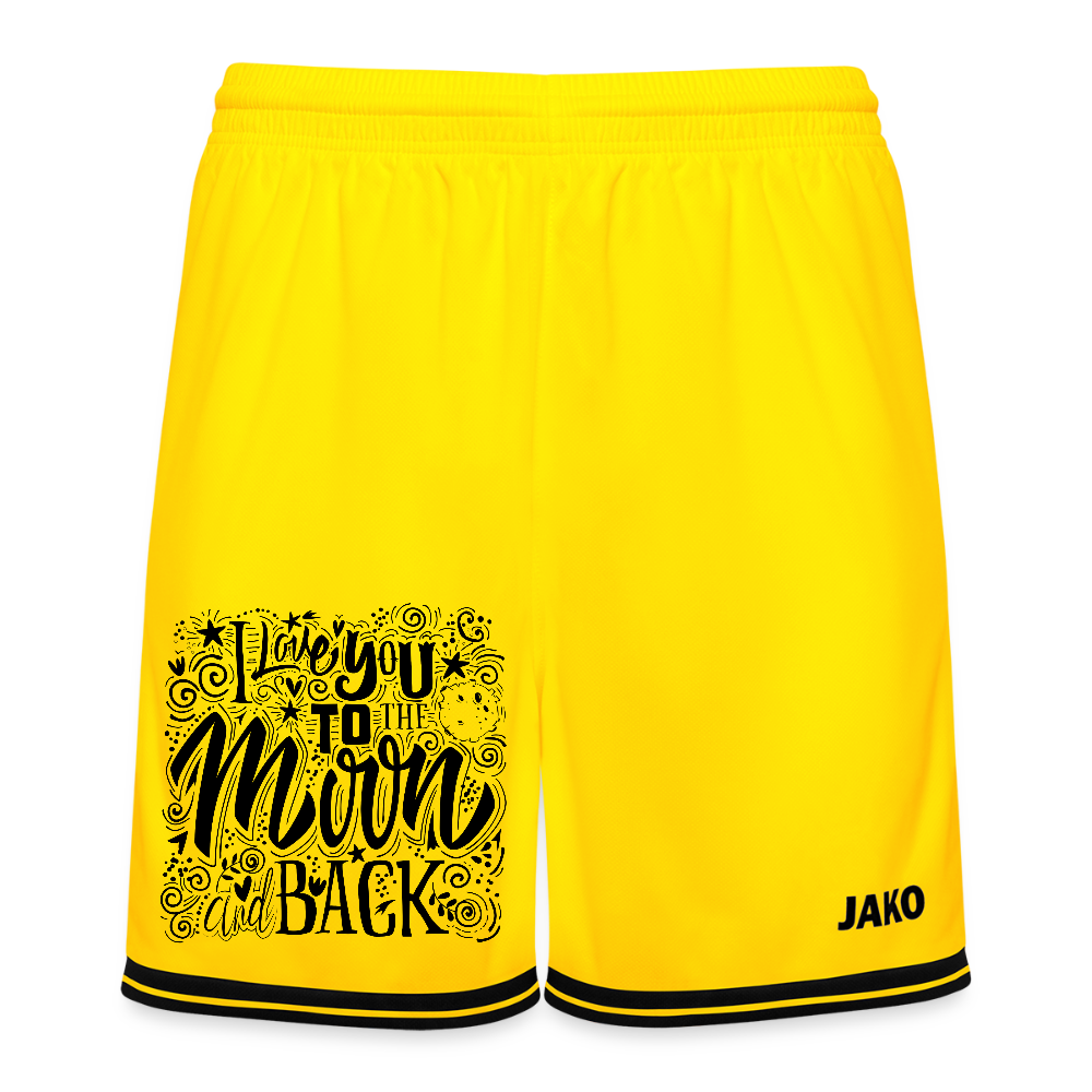JAKO basketbalshort Center 2.0 - geel/zwart