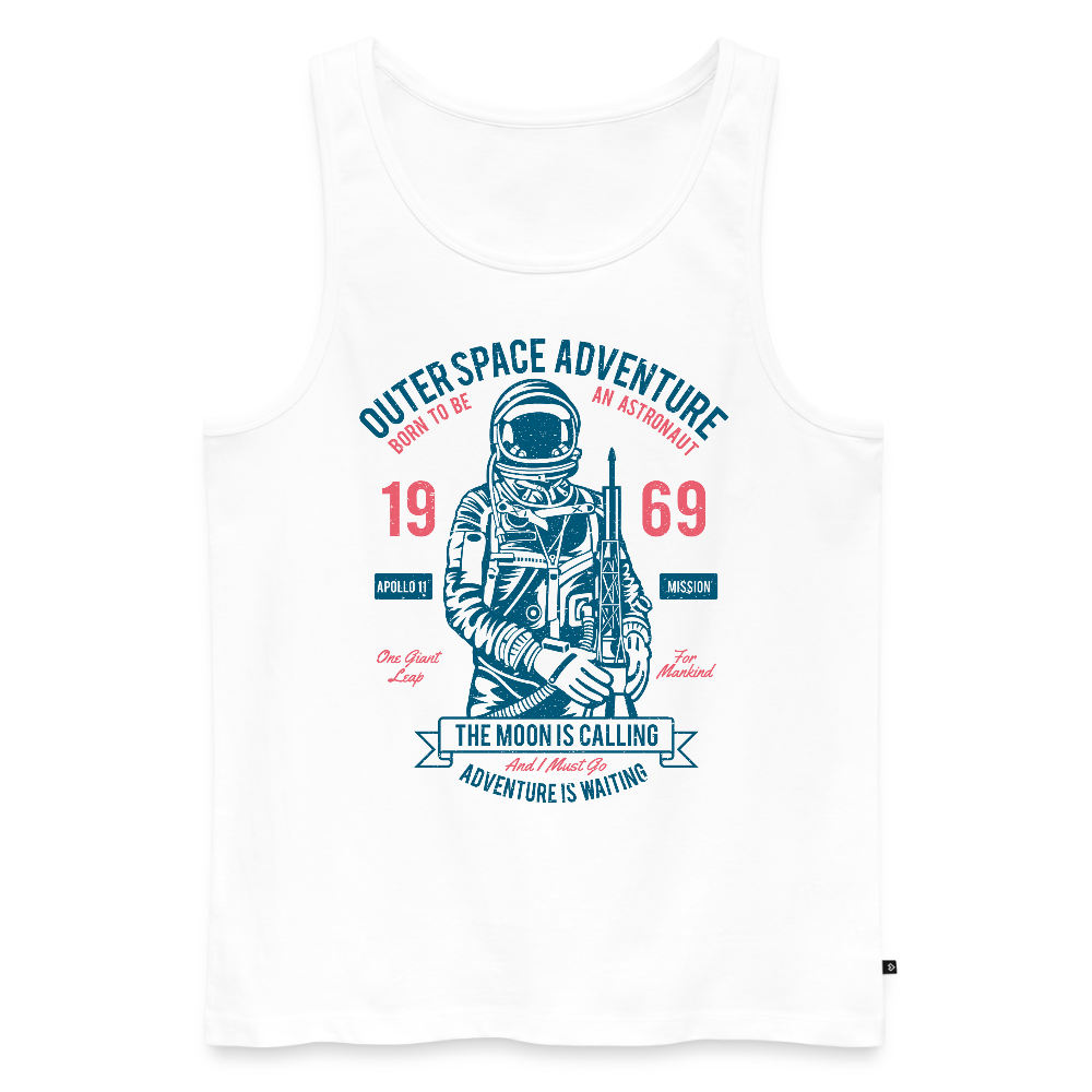 Mannen Premium tank top - wit