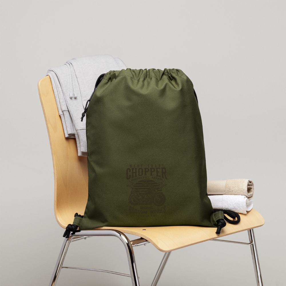 Gymtas van gerecycled materiaal - military green