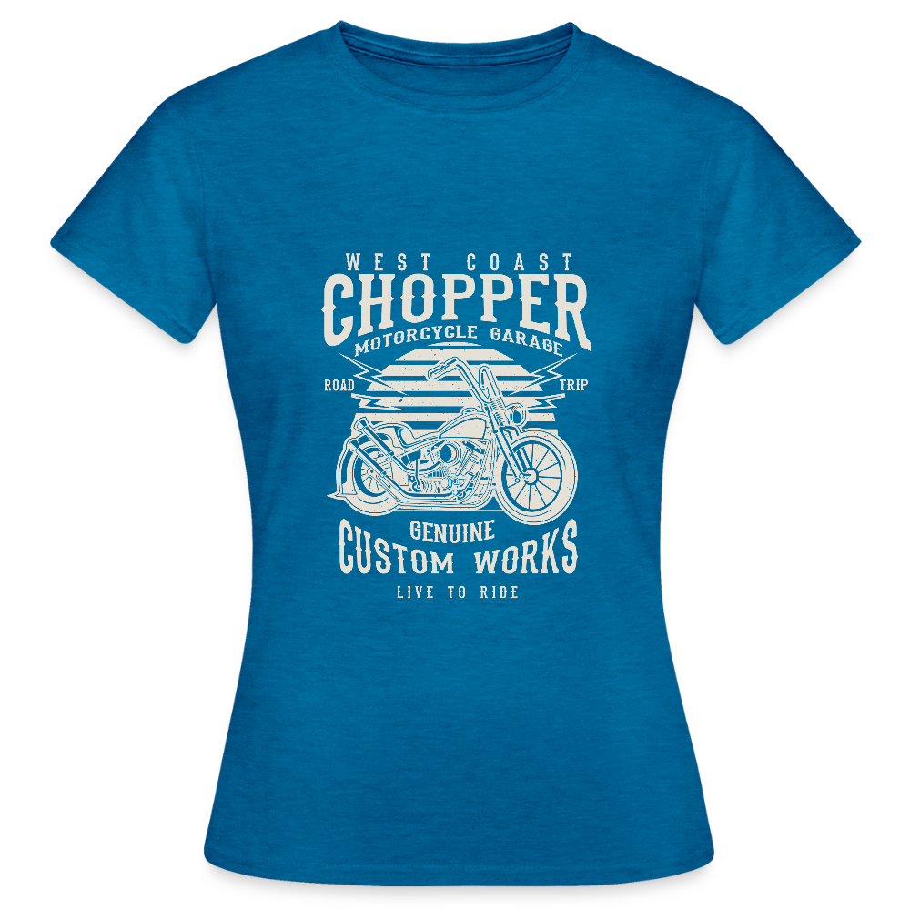 Vrouwen T-shirt - antieke blauwe saffier gemêleerd