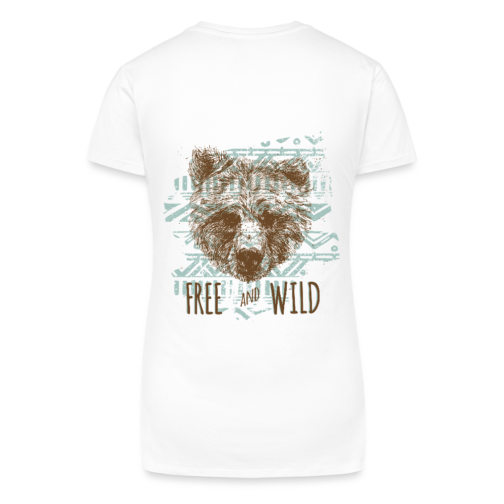 Bio vrouwen T-shirt met V-hals - wit