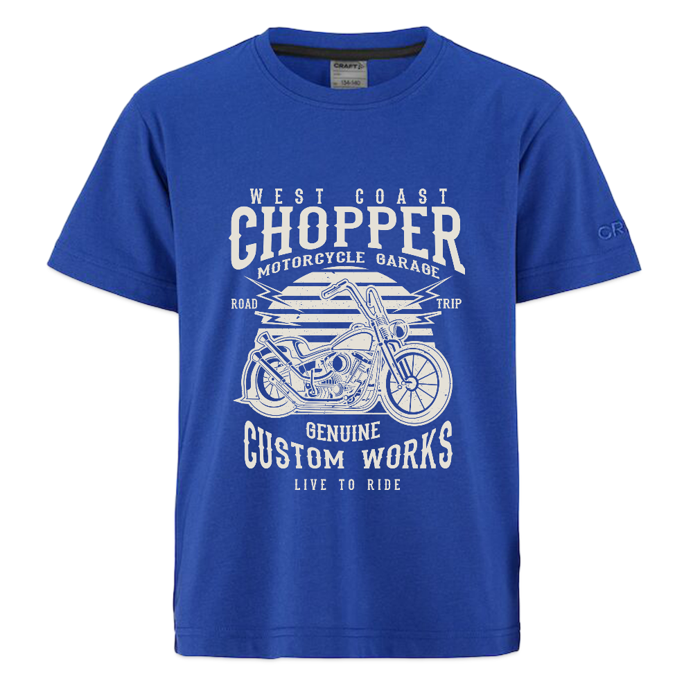 CRAFT Community 2.0 tieners T-shirt - koningsblauw