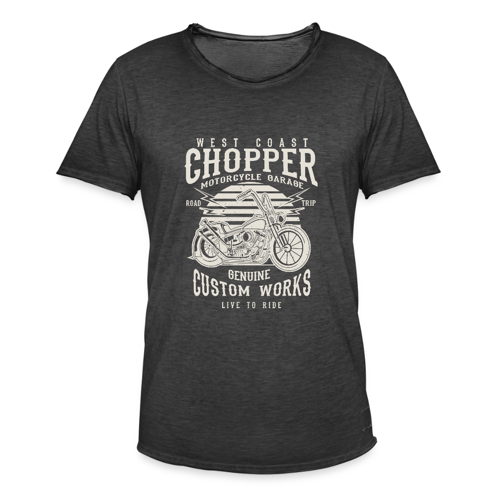 Mannen Vintage T-shirt - vintage zwart
