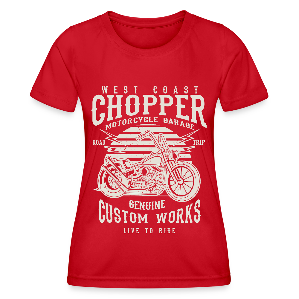 Functioneel T-shirt voor vrouwen - rood