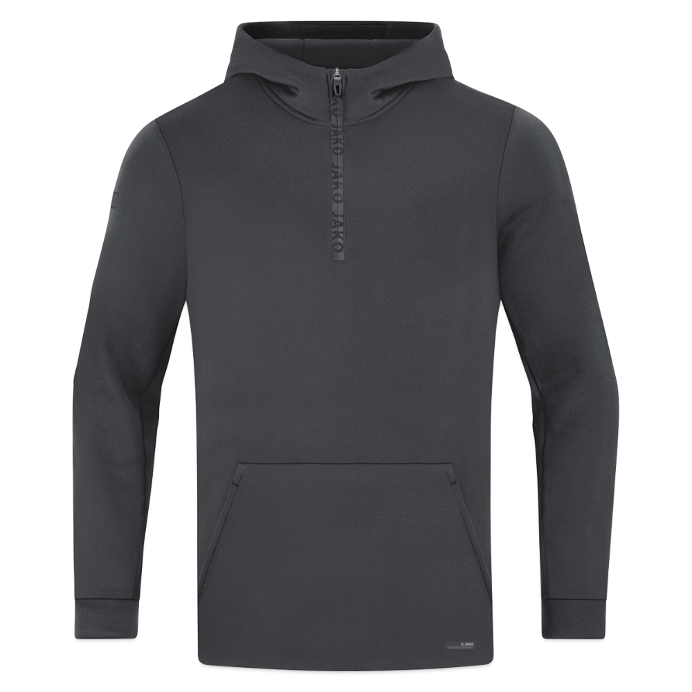 JAKO Ziphoodie Pro Casual - grafietgrijs