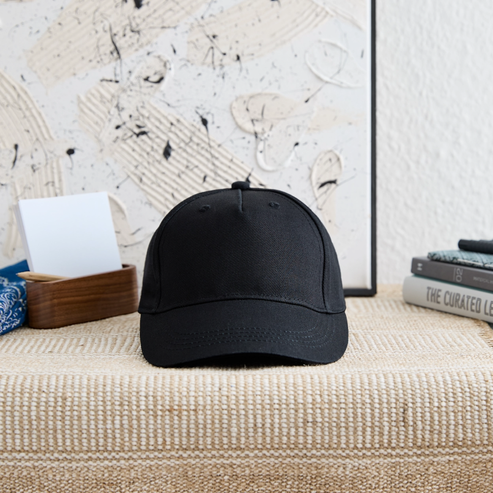 Bio kinder basecap - zwart
