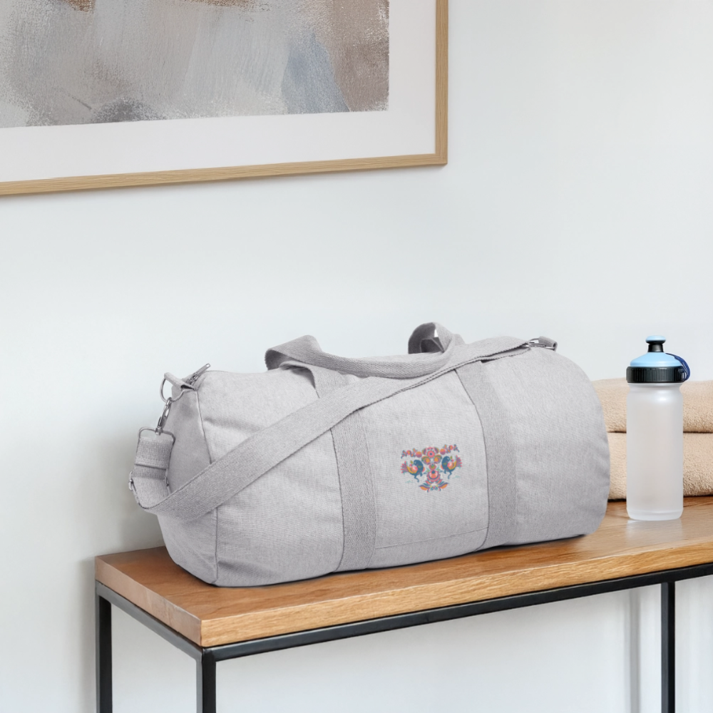 Stanley/Stella gerecyclede canvas sporttas - grijs gemêleerd