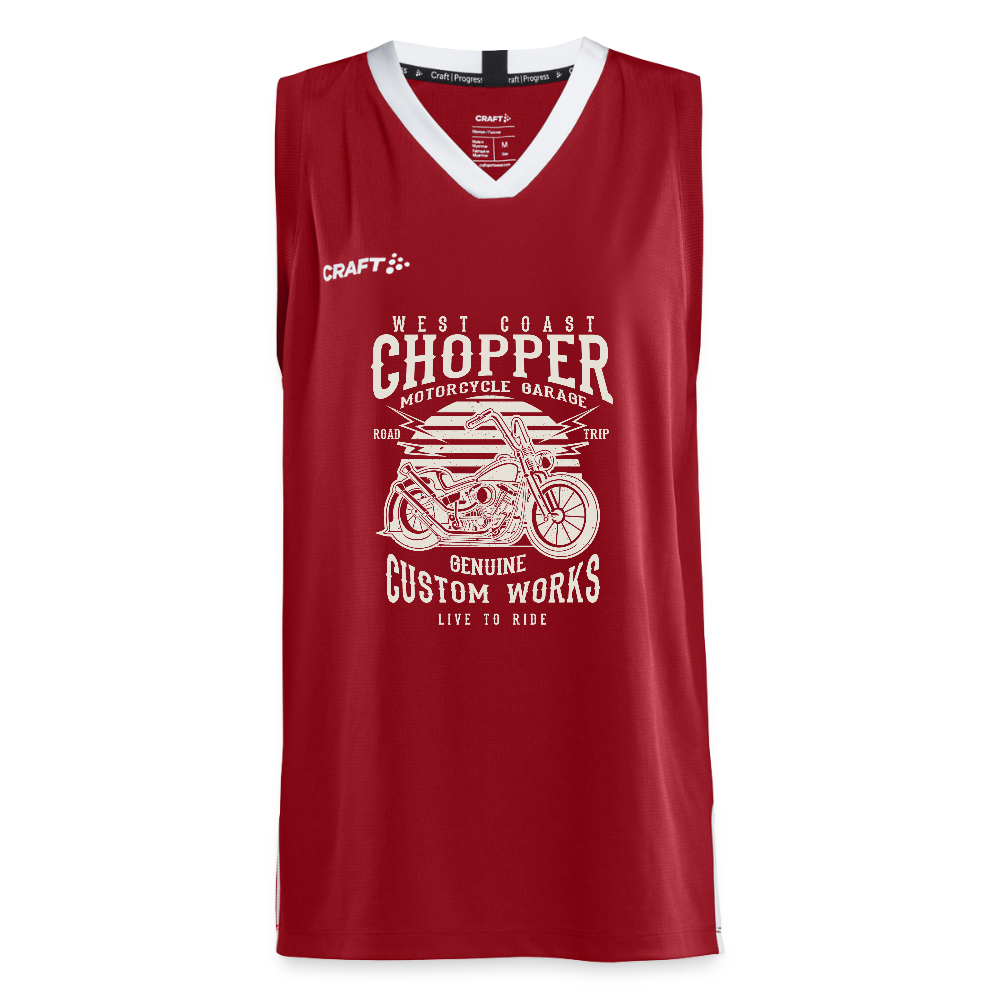 CRAFT Progress teenager basketbalshirt - donkerrood
