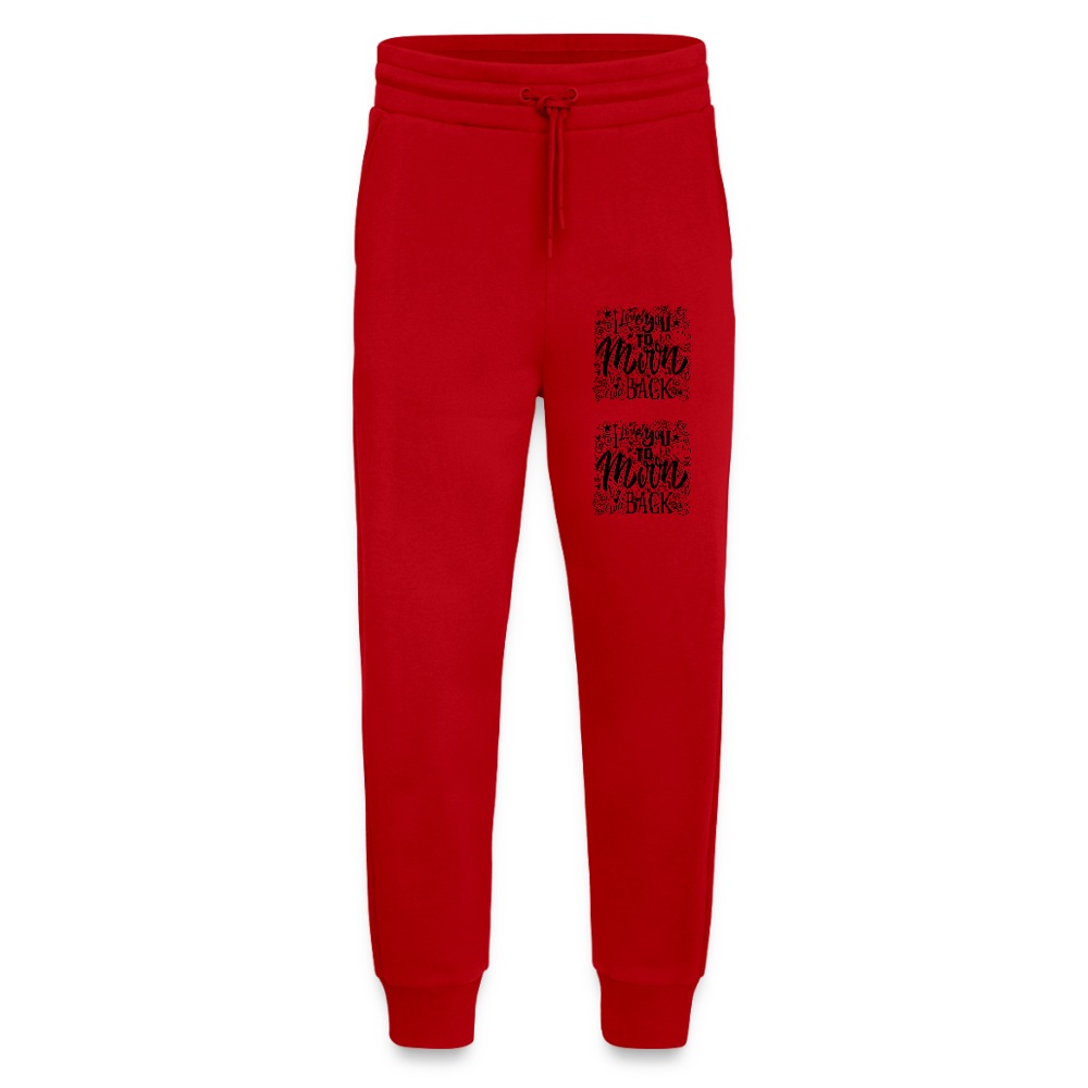 Organic relaxed joggingbroek made in EU - rood