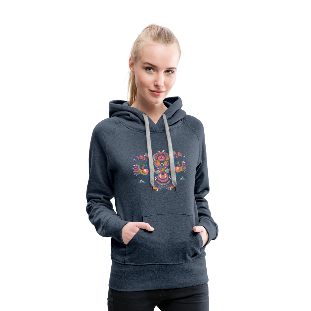 Vrouwen Premium hoodie - jeansblauw