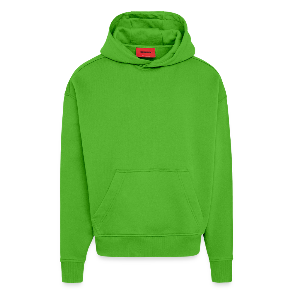 Heavyweight oversized organic hoodie made in EU - Apple Neon
