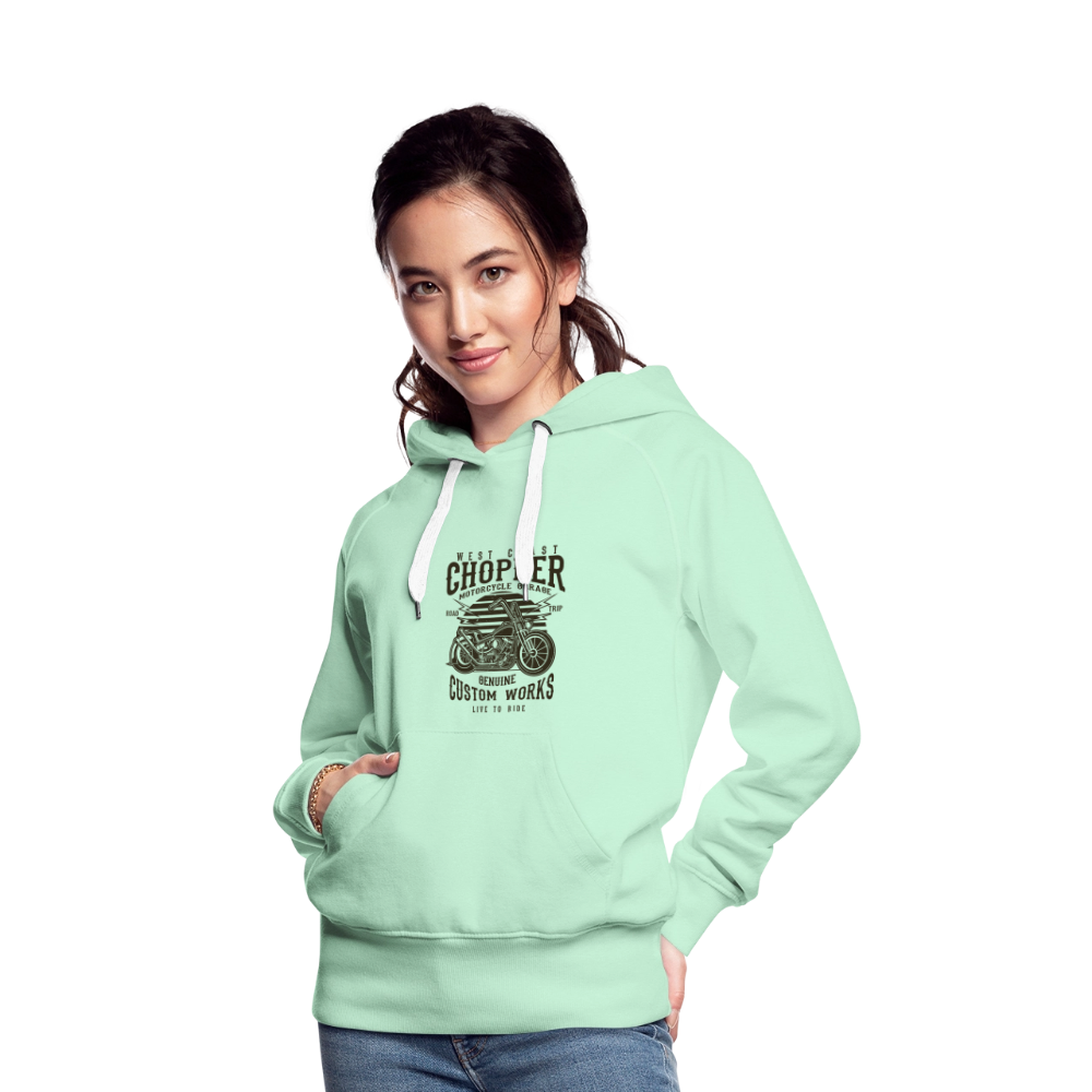 Vrouwen Premium hoodie - licht mintgroen