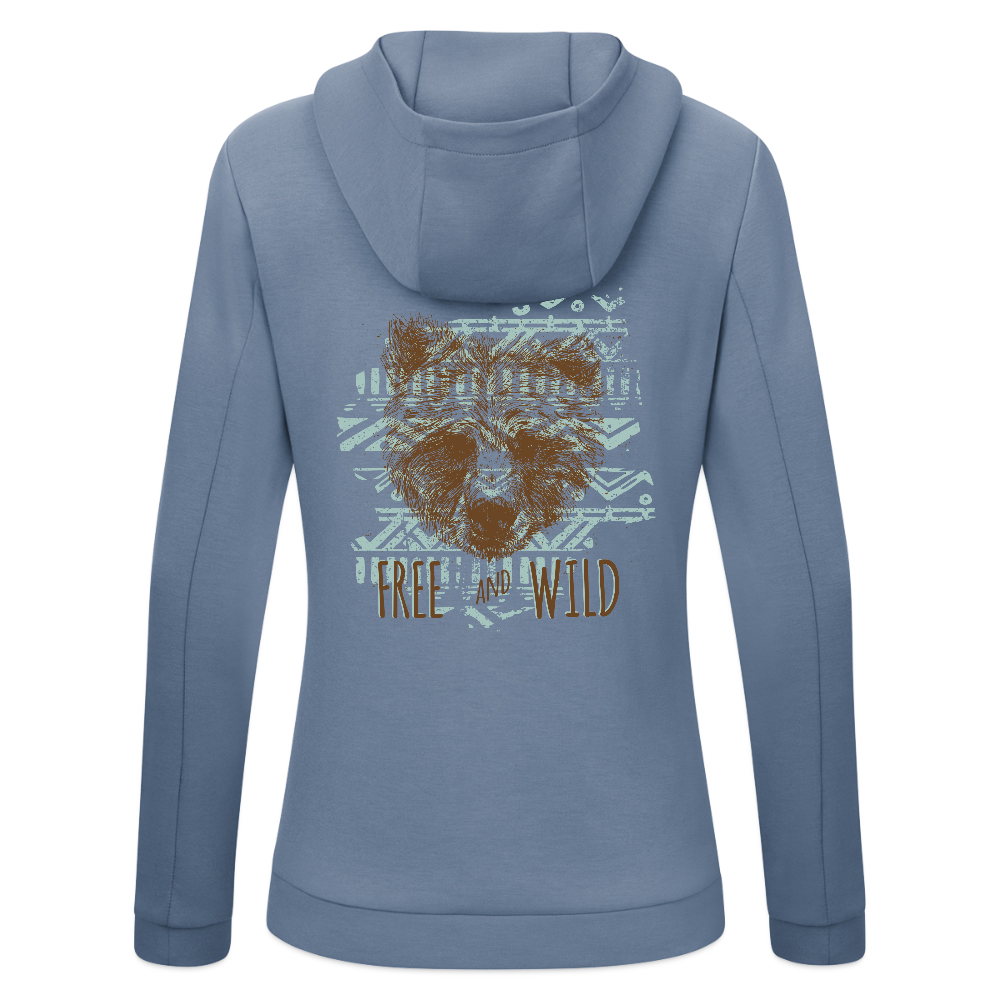JAKO Vrouwen ziphoodie Pro Casual - blauwgrijs