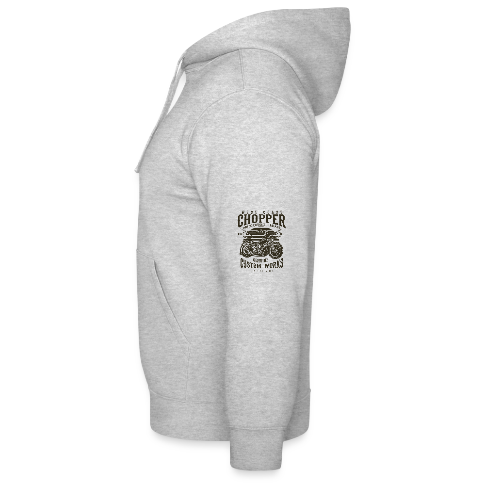Mannenhoodie van Russell - grijs gemêleerd