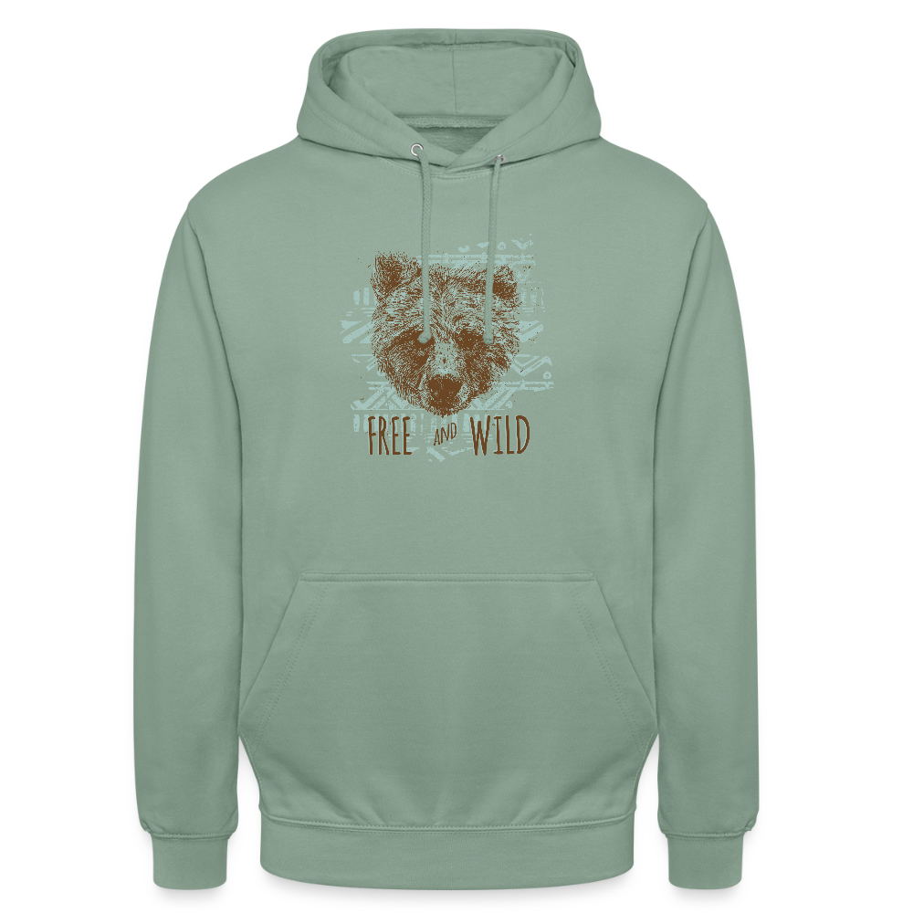 Hoodie unisex - grijsgroen