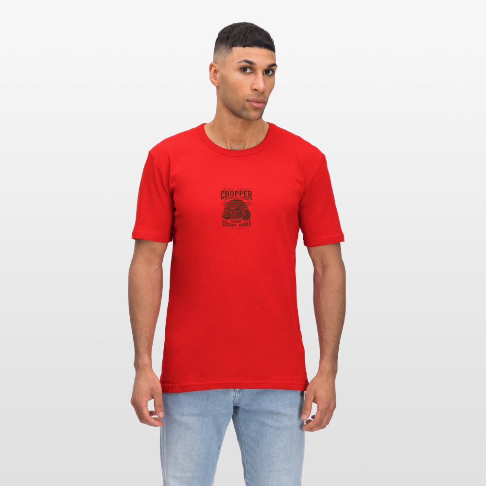Mannen slim fit T-shirt - rood