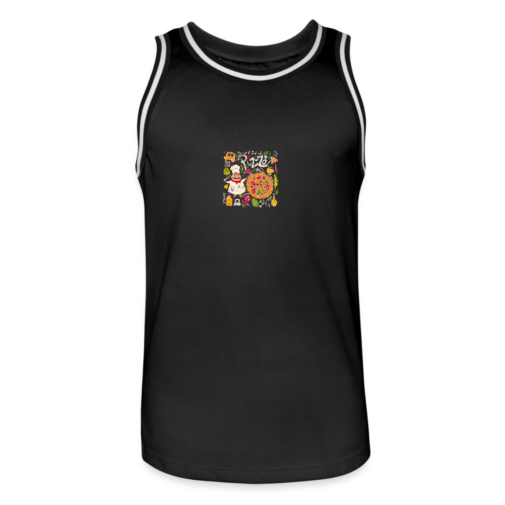 Mannen basketbal shirt - zwart/wit